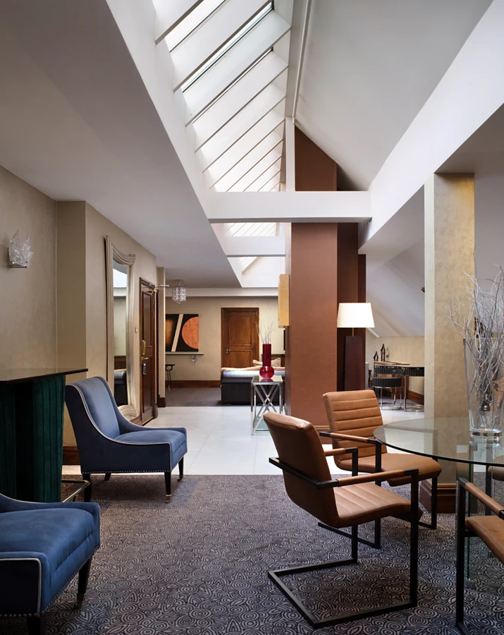 <p>The Lalique Suite of the Courthouse Hotel pays homage to the great designer Rene Lalique. The light-filled suite is 110sqm and is a perfect entertaining space.&nbsp;Photo: :TOTO</p>